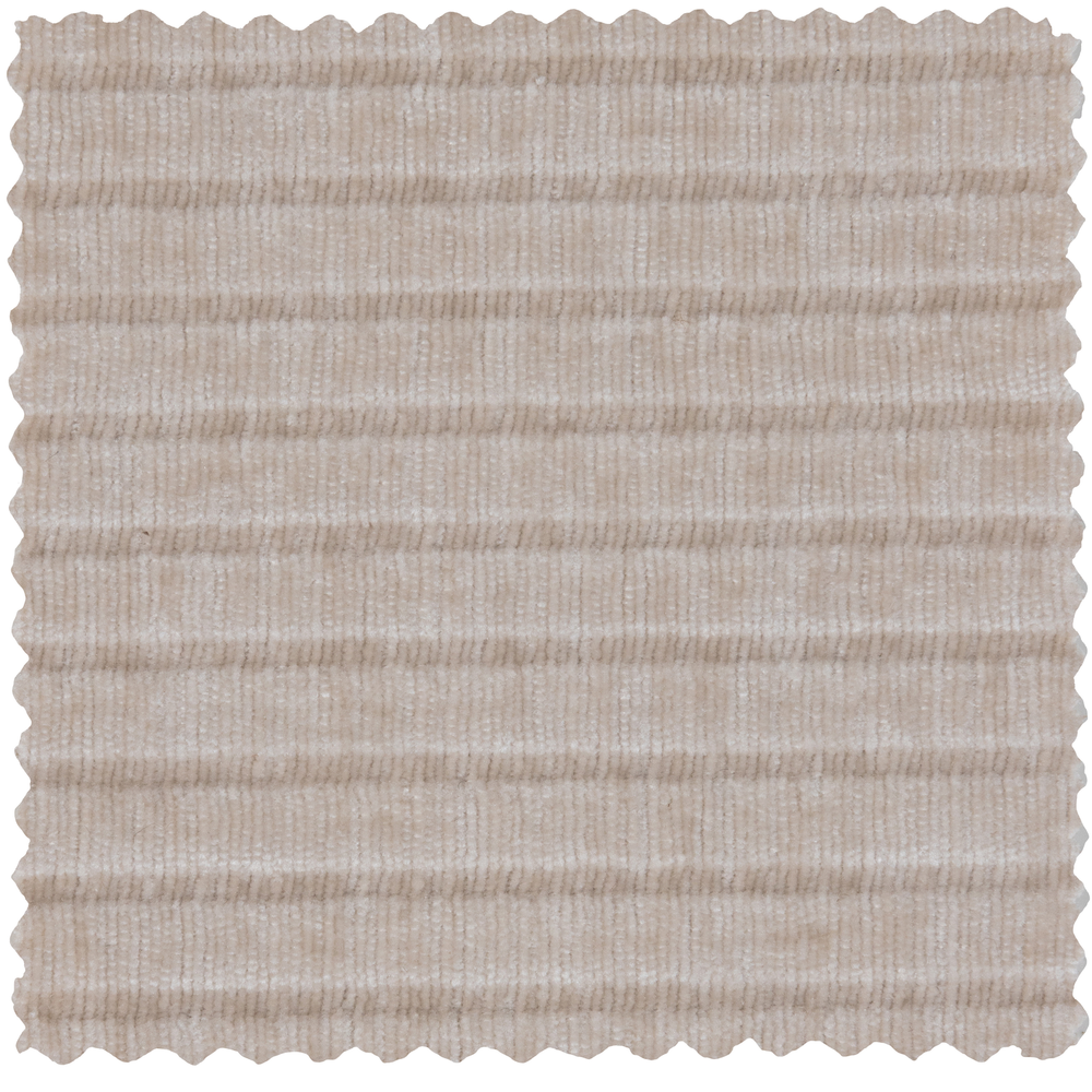 MOJO HOEKBANK RECHTS RIBSTOF ECRU