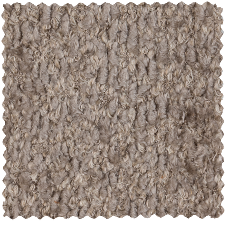 MOJO EETBANK 164 CM MET RUGLEUNING WOLLIG DONKERZAND