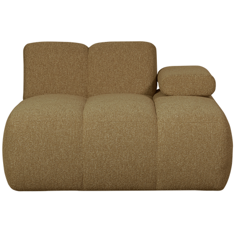 MOJO CHAISE LONGUE ELEMENT RECHTS BOUCLE GEEL/BRUIN MELANGE