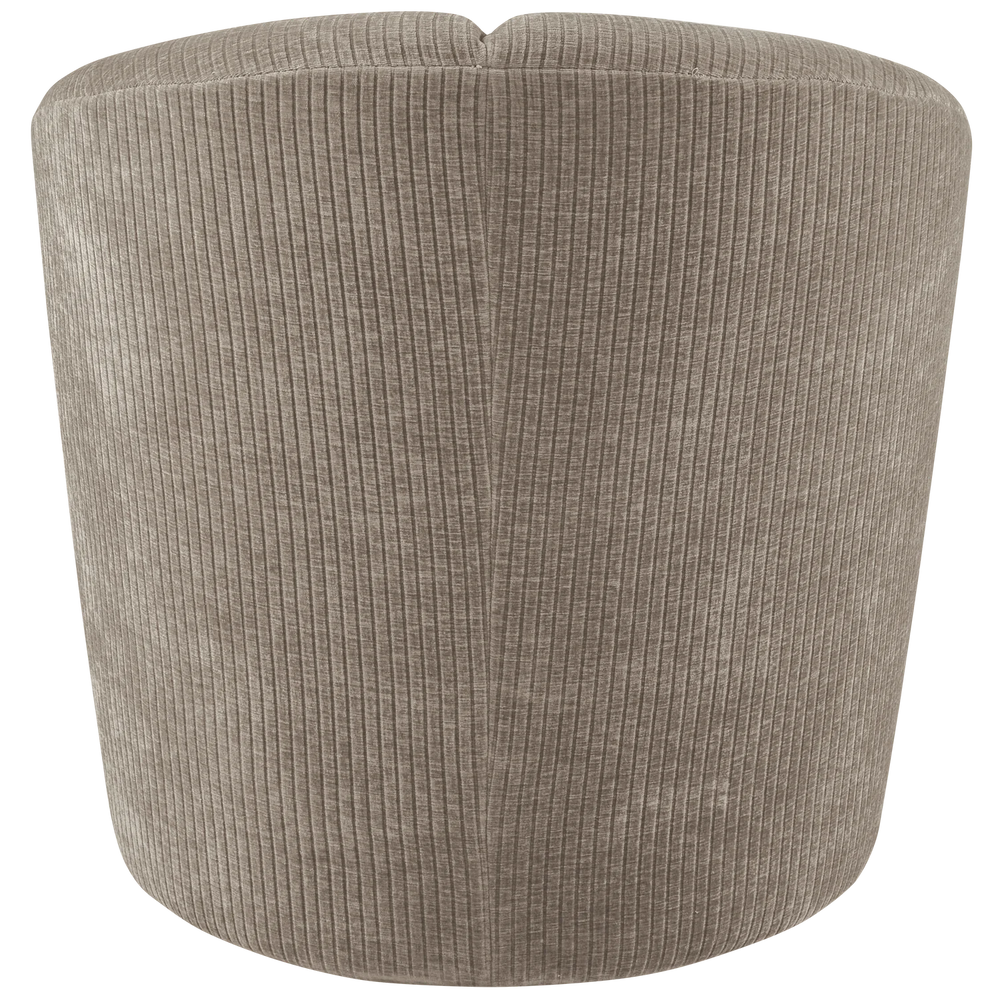 WOOOD - Mojo draaifauteuil geweven ribstof donkerzand