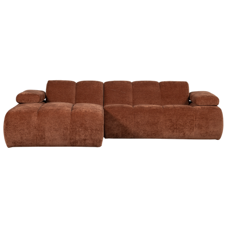 MOJO CHAISE LONGUE BANK LINKS RIBSTOF ROESTBRUIN