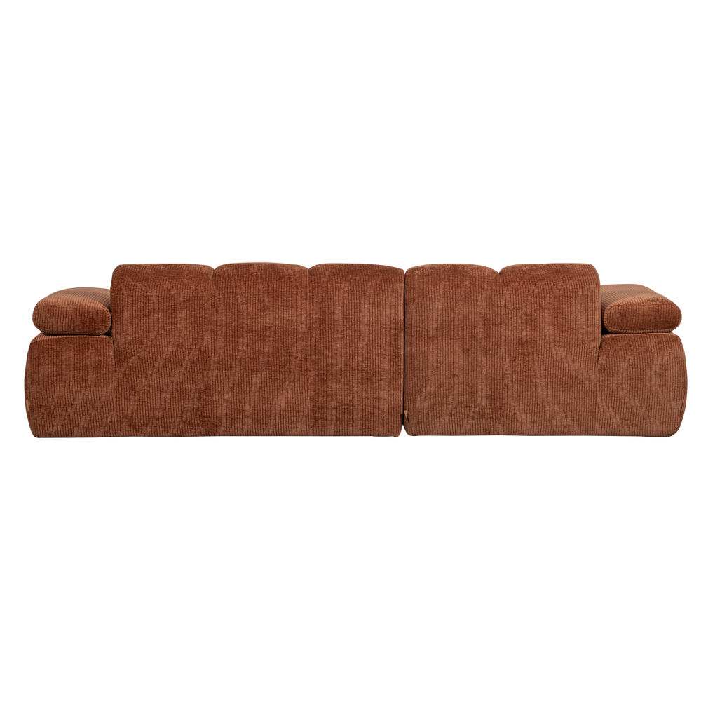 MOJO CHAISE LONGUE BANK LINKS RIBSTOF ROESTBRUIN