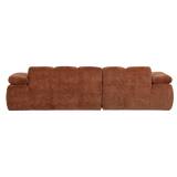 MOJO CHAISE LONGUE BANK LINKS RIBSTOF ROESTBRUIN