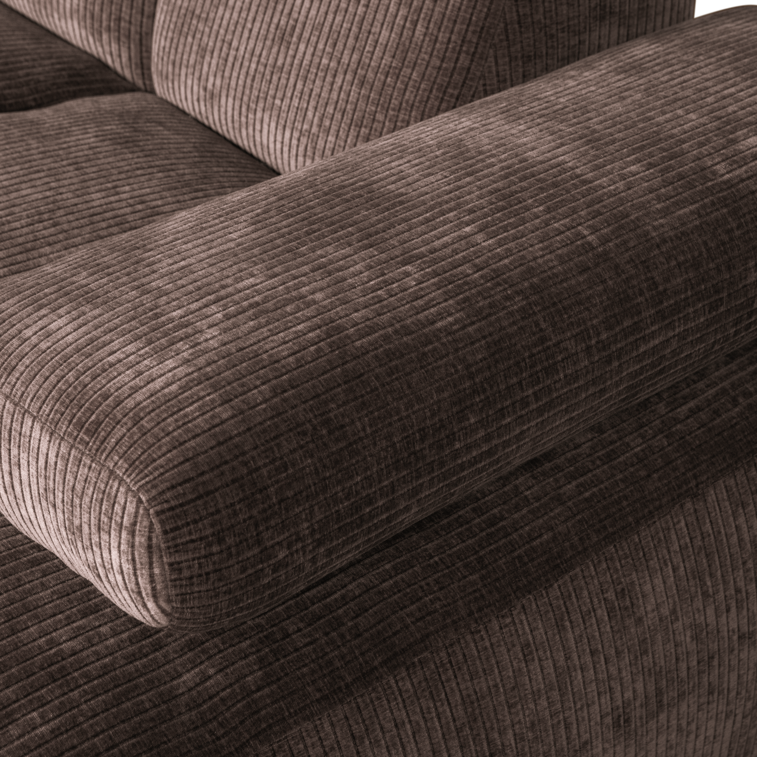 MOJO CHAISE LONGUE BANK RECHTS RIBSTOF BRUIN