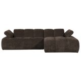 MOJO CHAISE LONGUE BANK RECHTS RIBSTOF BRUIN