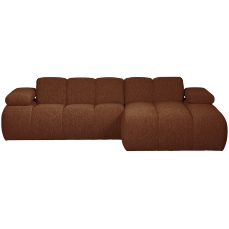 MOJO CHAISE LONGUE BANK RECHTS BOUCLE ROESTBRUIN MELANGE