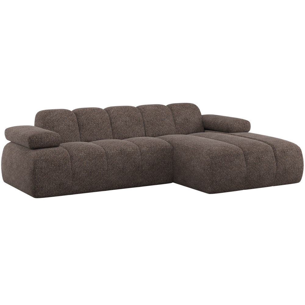 MOJO CHAISE LONGUE BANK RECHTS WOLLIG BRUIN
