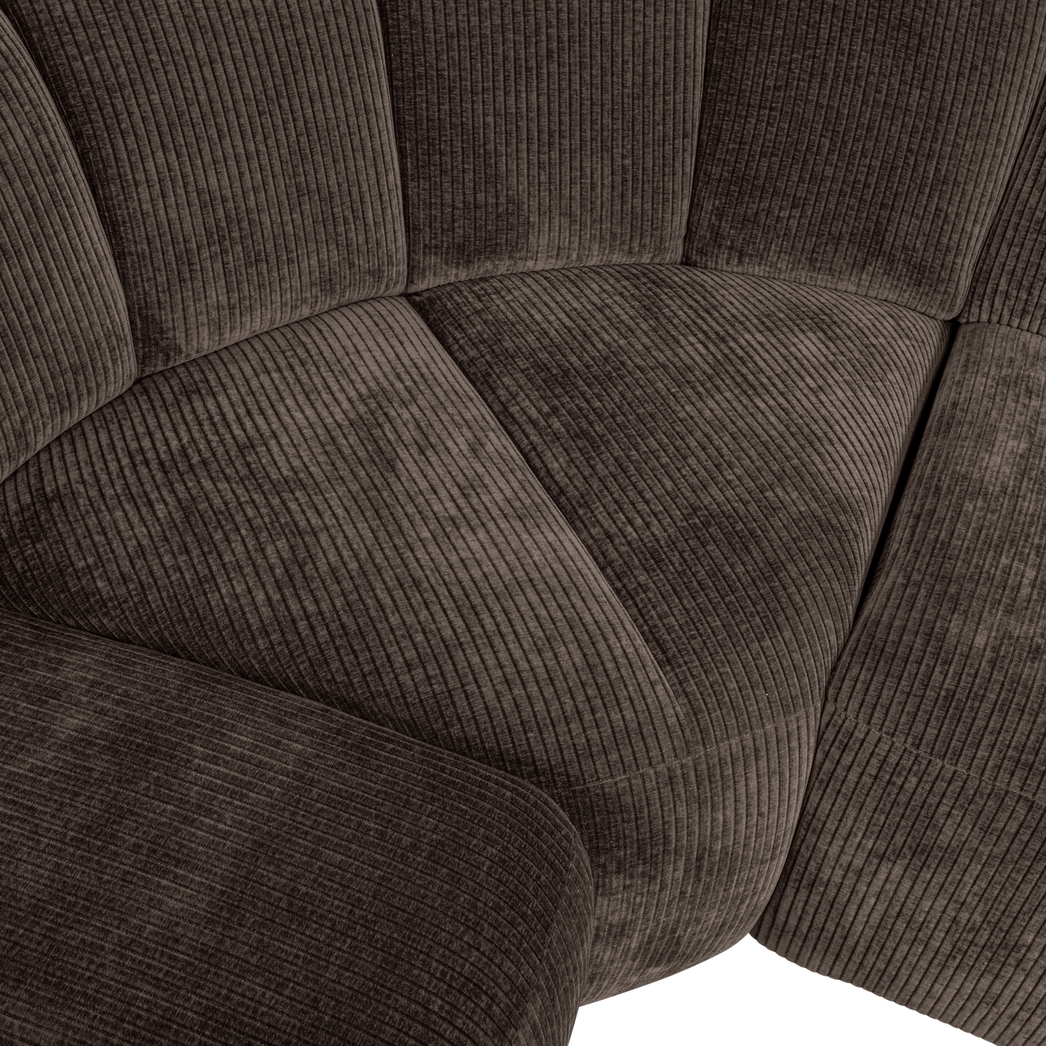 MOJO HOEKBANK LINKS RIBSTOF BRUIN