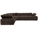 MOJO HOEKBANK LINKS RIBSTOF BRUIN