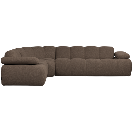 MOJO HOEKBANK LINKS BOUCLE BRUIN MELANGE