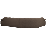 MOJO HOEKBANK LINKS BOUCLE BRUIN MELANGE