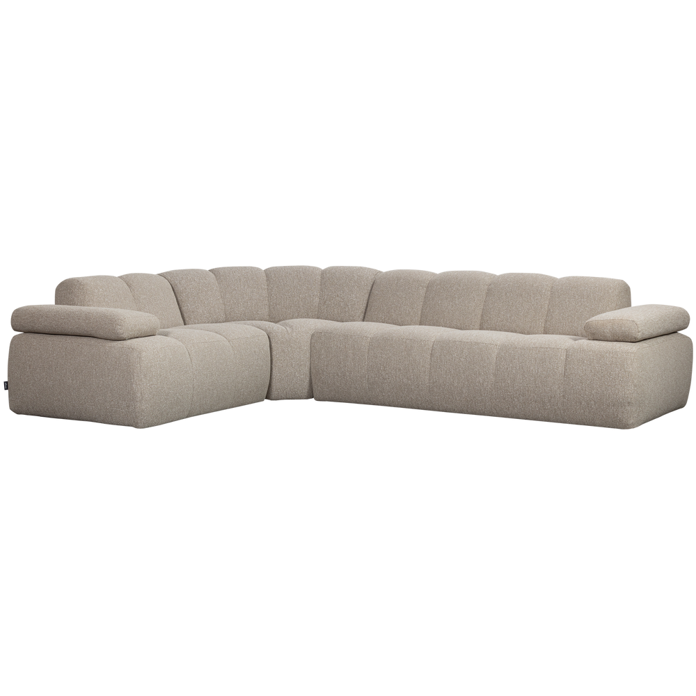 MOJO HOEKBANK LINKS BOUCLE BEIGE MELANGE