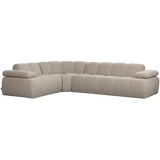 MOJO HOEKBANK LINKS BOUCLE BEIGE MELANGE