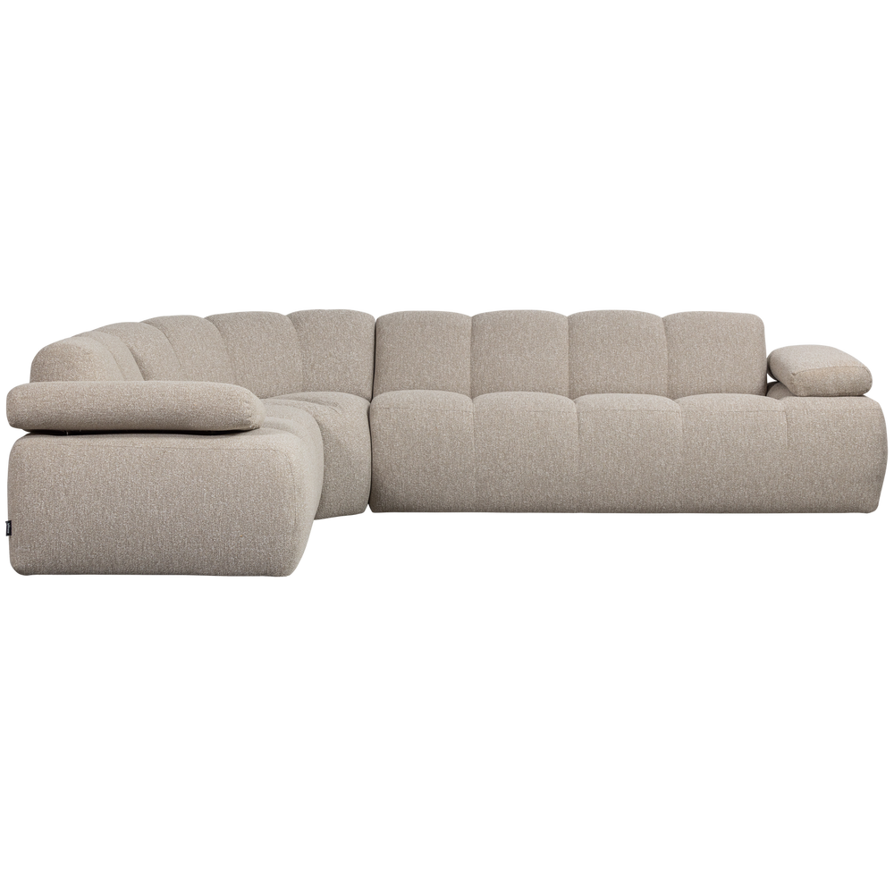 MOJO HOEKBANK LINKS BOUCLE BEIGE MELANGE