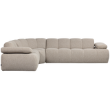 MOJO HOEKBANK LINKS BOUCLE BEIGE MELANGE