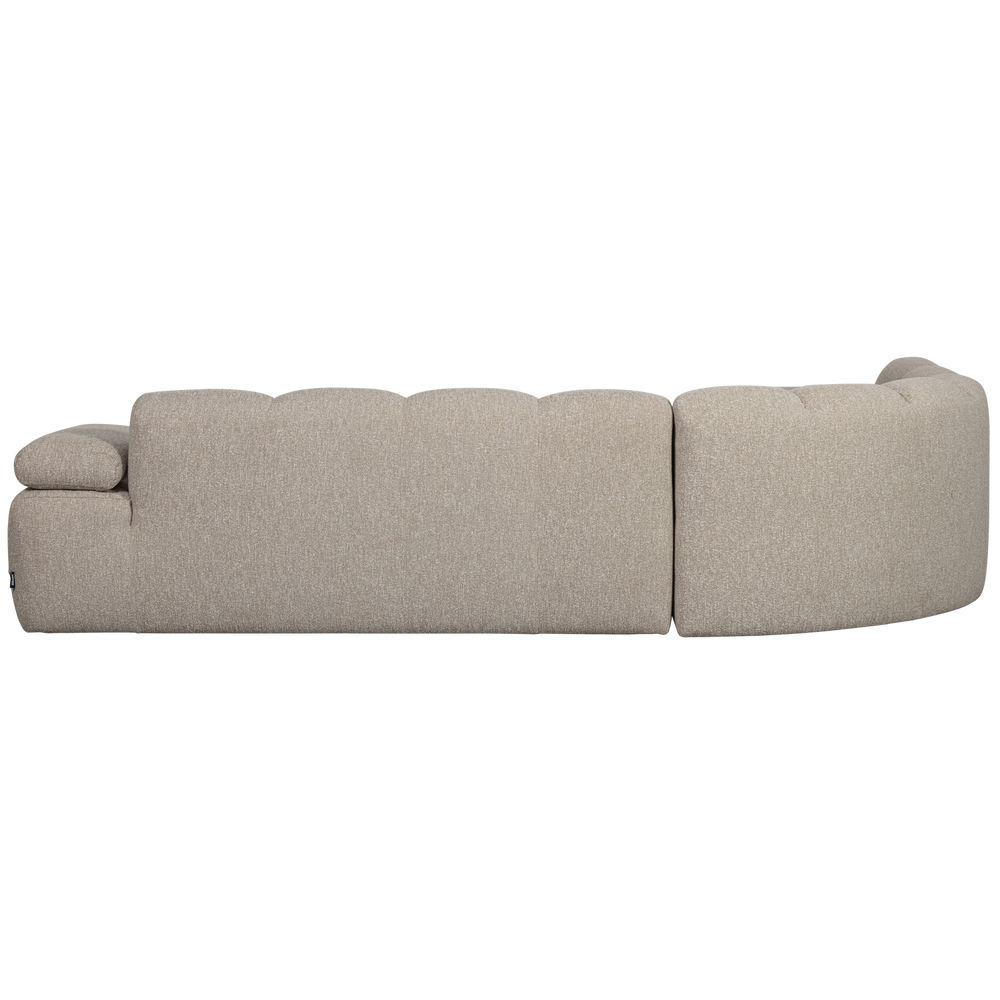 MOJO HOEKBANK LINKS BOUCLE BEIGE MELANGE