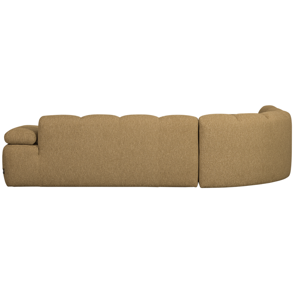 MOJO HOEKBANK LINKS BOUCLE GEEL/BRUIN MELANGE