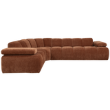 MOJO HOEKBANK LINKS RIBSTOF ROESTBRUIN