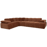 MOJO HOEKBANK LINKS RIBSTOF ROESTBRUIN