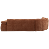 MOJO HOEKBANK LINKS RIBSTOF ROESTBRUIN