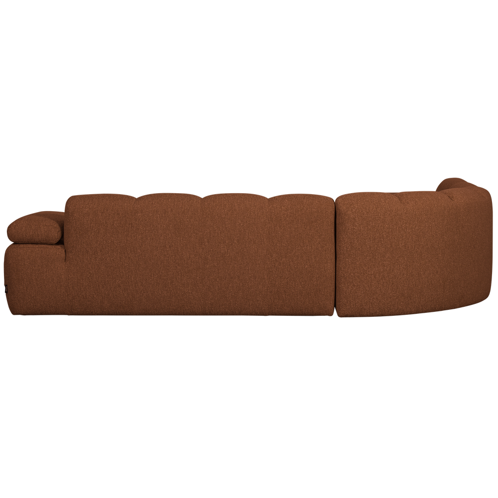 MOJO HOEKBANK LINKS BOUCLE ROESTBRUIN MELANGE