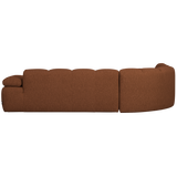 MOJO HOEKBANK LINKS BOUCLE ROESTBRUIN MELANGE