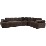 MOJO HOEKBANK RECHTS RIBSTOF BRUIN