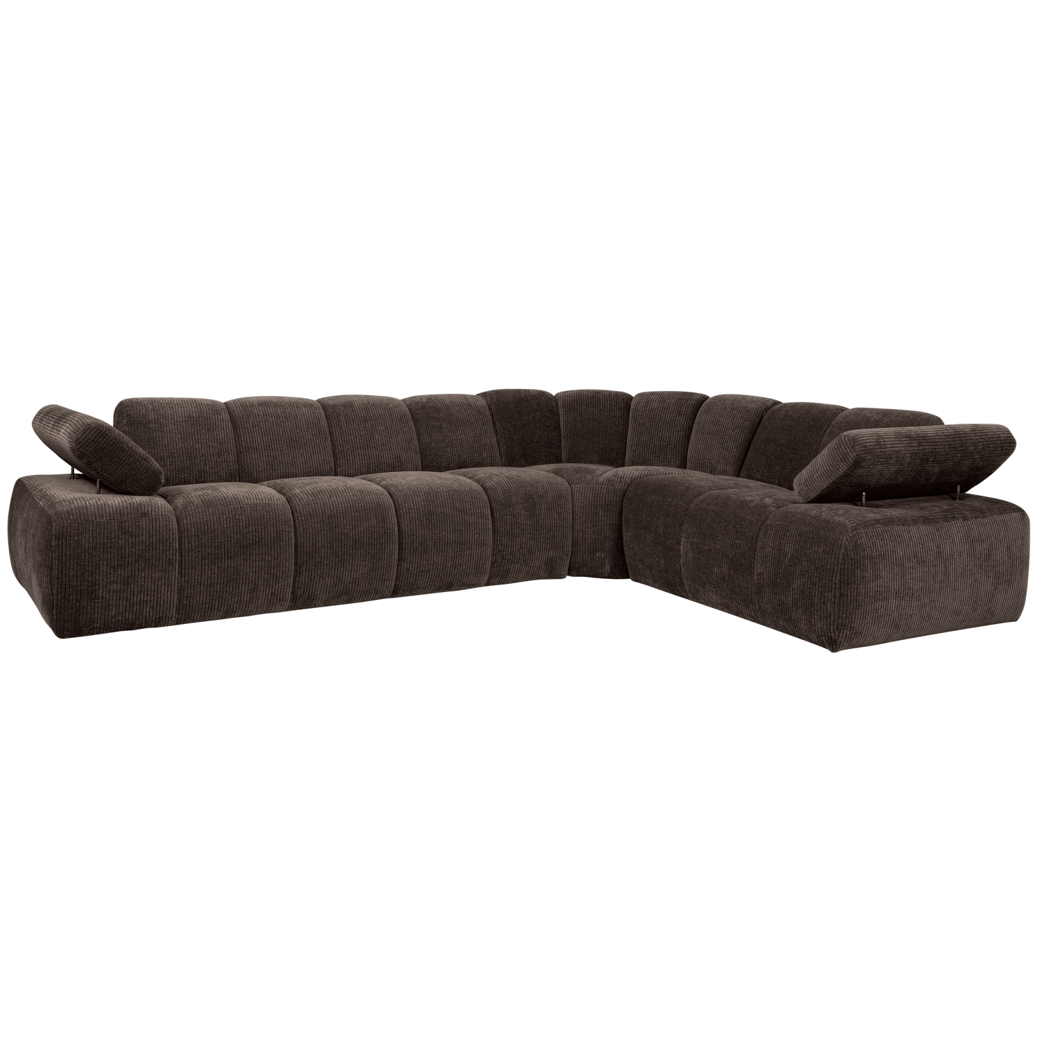 MOJO HOEKBANK RECHTS RIBSTOF BRUIN