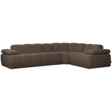 MOJO HOEKBANK RECHTS BOUCLE BRUIN MELANGE