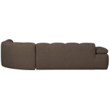 MOJO HOEKBANK RECHTS BOUCLE BRUIN MELANGE