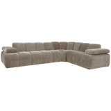 MOJO HOEKBANK RECHTS RIBSTOF DONKERZAND