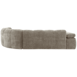 MOJO HOEKBANK RECHTS RIBSTOF DONKERZAND