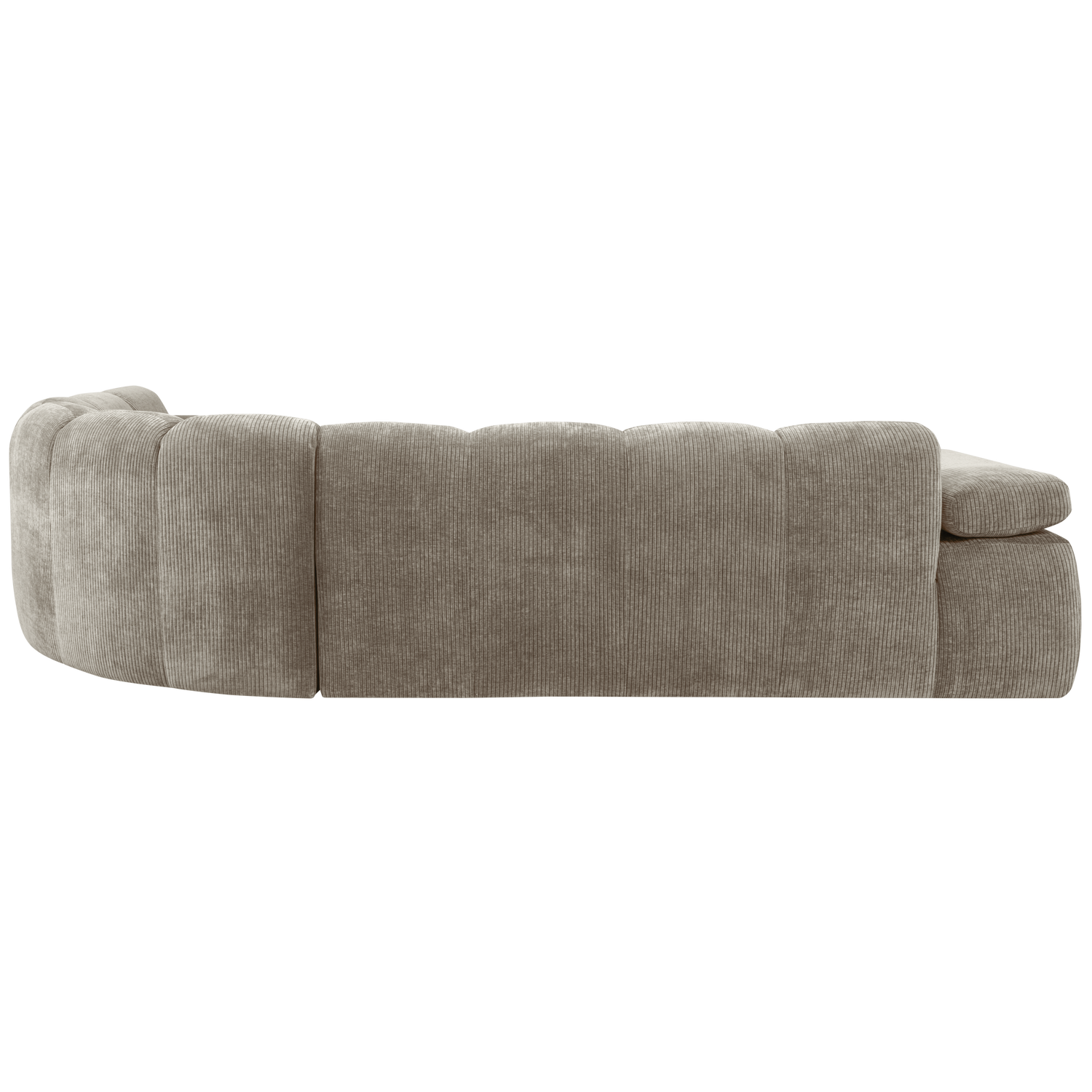 MOJO HOEKBANK RECHTS RIBSTOF DONKERZAND