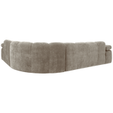 MOJO HOEKBANK RECHTS RIBSTOF DONKERZAND