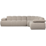 MOJO HOEKBANK RECHTS BOUCLE BEIGE MELANGE