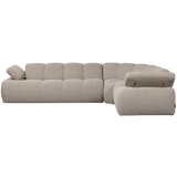 MOJO HOEKBANK RECHTS BOUCLE BEIGE MELANGE