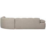 MOJO HOEKBANK RECHTS BOUCLE BEIGE MELANGE