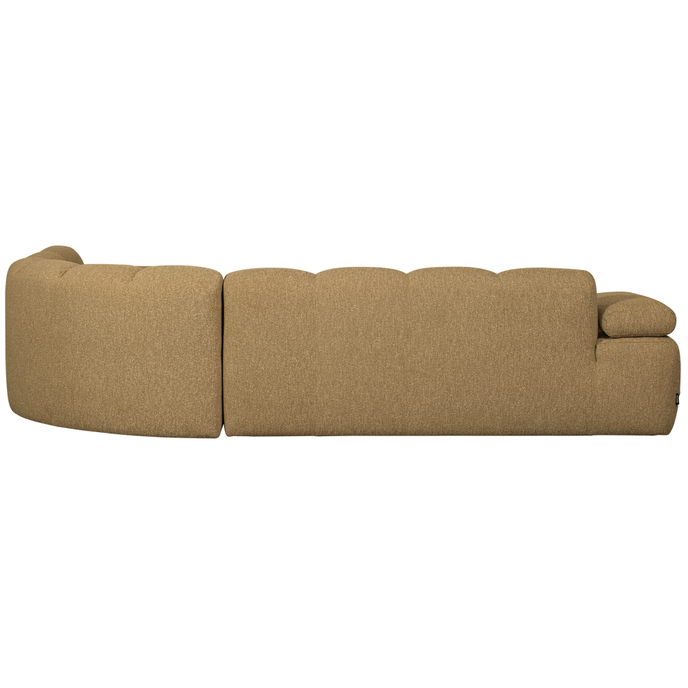 MOJO HOEKBANK RECHTS BOUCLE GEEL/BRUIN MELANGE