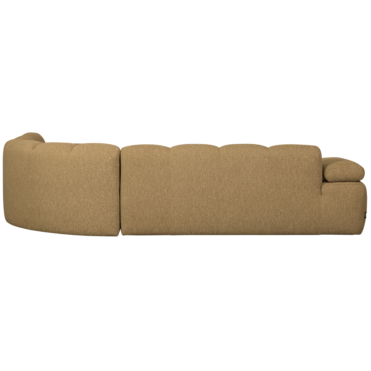 MOJO HOEKBANK RECHTS BOUCLE GEEL/BRUIN MELANGE