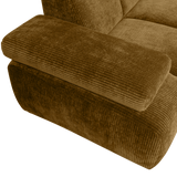 MOJO HOEKBANK RECHTS RIBSTOF HONINGGEEL