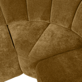 MOJO HOEKBANK RECHTS RIBSTOF HONINGGEEL