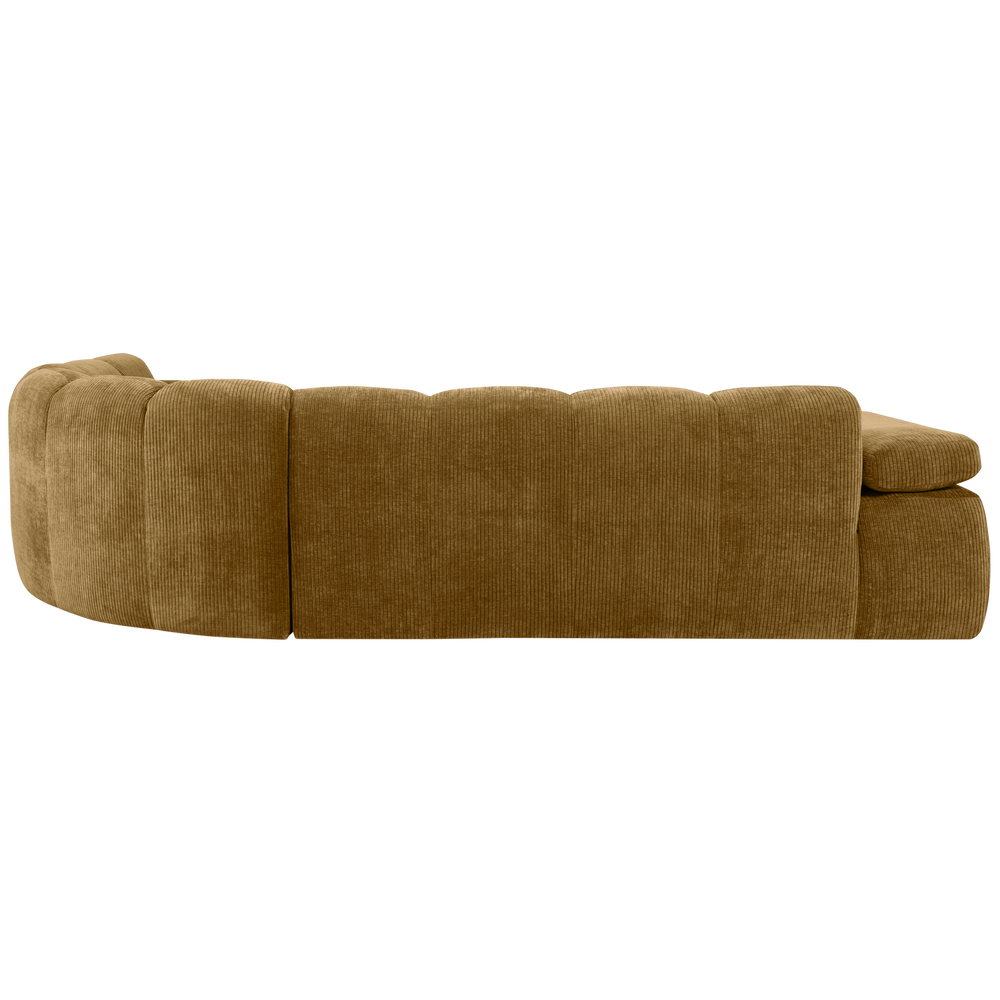 MOJO HOEKBANK RECHTS RIBSTOF HONINGGEEL