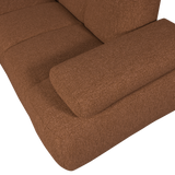 MOJO HOEKBANK RECHTS BOUCLE ROESTBRUIN MELANGE