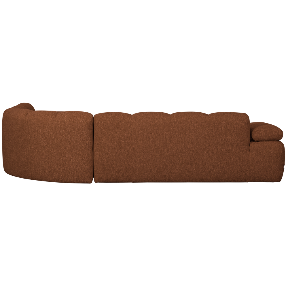 MOJO HOEKBANK RECHTS BOUCLE ROESTBRUIN MELANGE