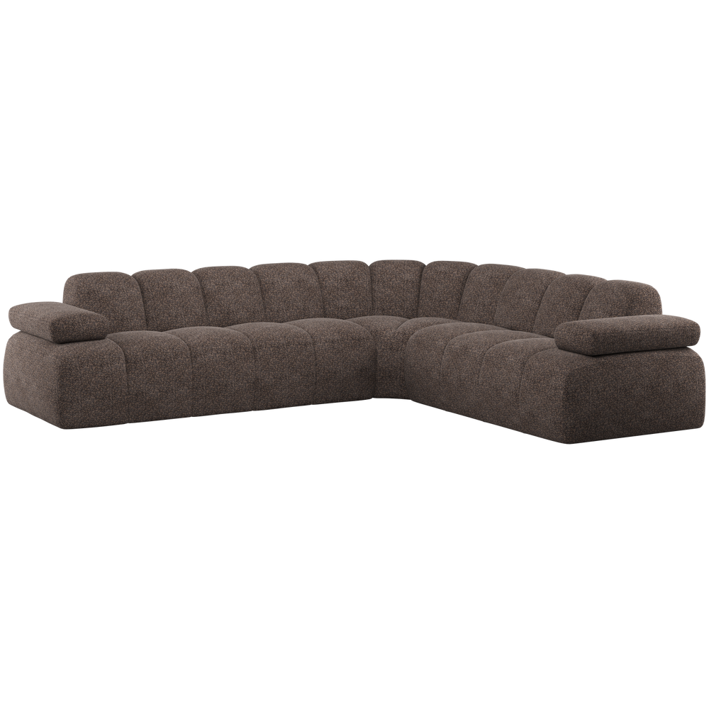 MOJO HOEKBANK RECHTS WOLLIG BRUIN