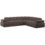 MOJO HOEKBANK RECHTS WOLLIG BRUIN