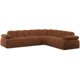MOJO HOEKBANK RECHTS WOLLIG ROESTBRUIN