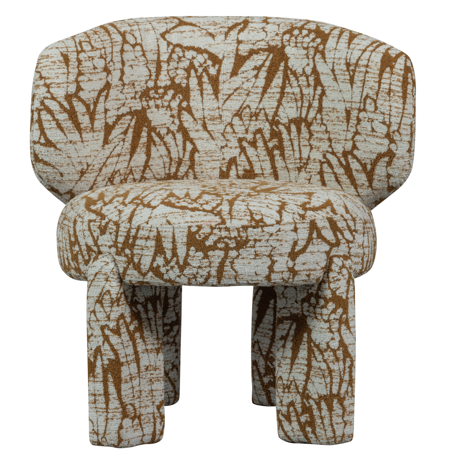 UPKE FAUTEUIL MET DESSIN NATUREL/BRUIN