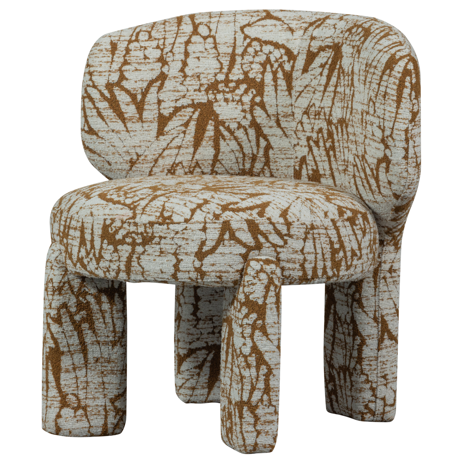 UPKE FAUTEUIL MET DESSIN NATUREL/BRUIN