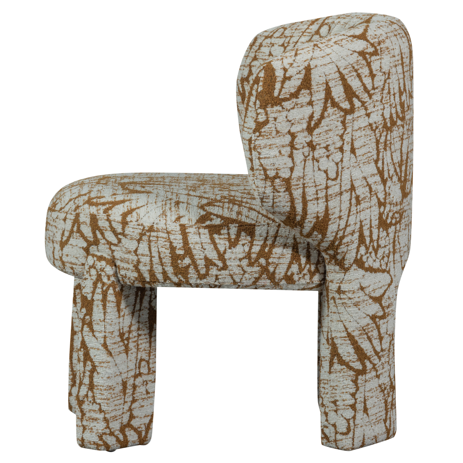 UPKE FAUTEUIL MET DESSIN NATUREL/BRUIN